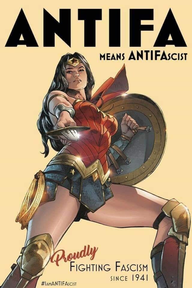 Wonder Woman – Antifa Warrior.