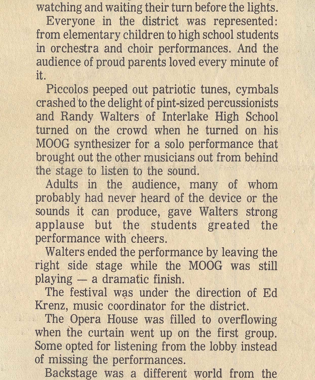 a brief article from the Bellevue American newspaper, giving me a nice hat tip.