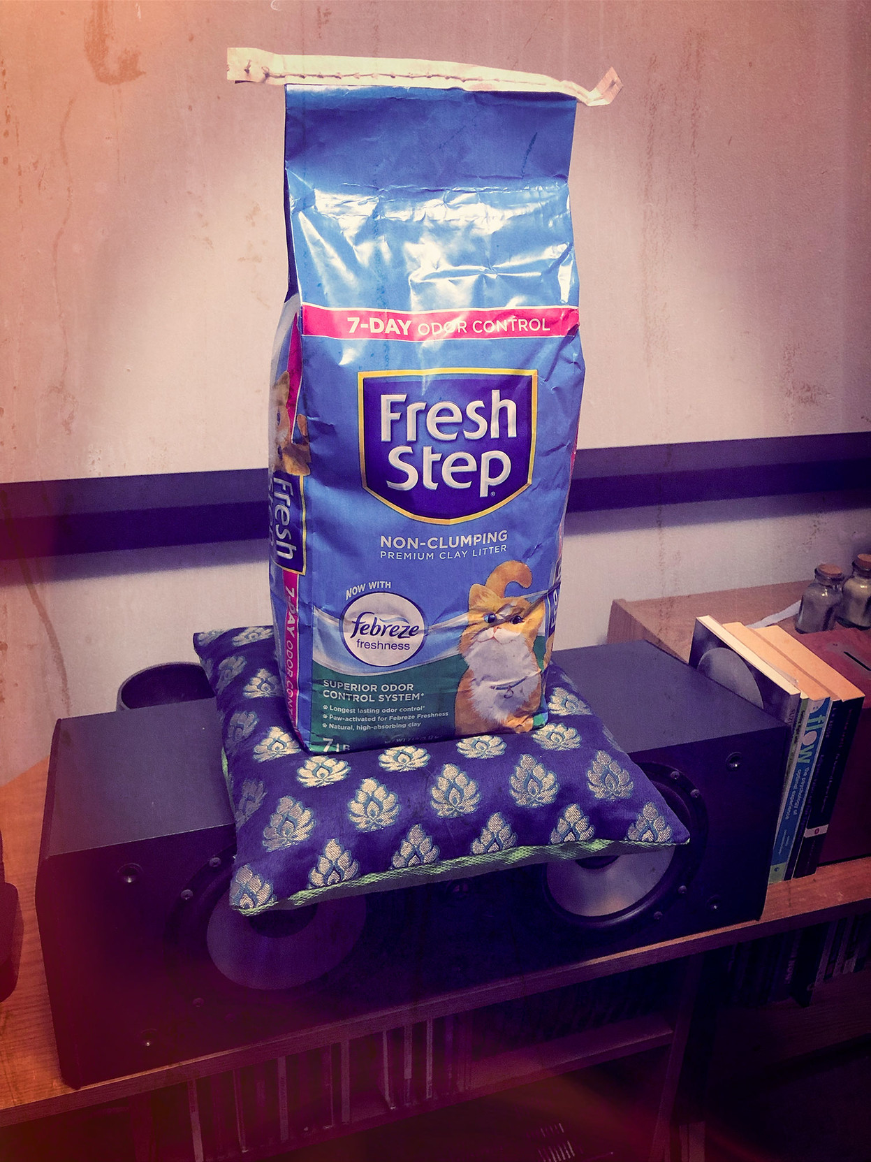 Why, look … it’s a bag of kitty litter!