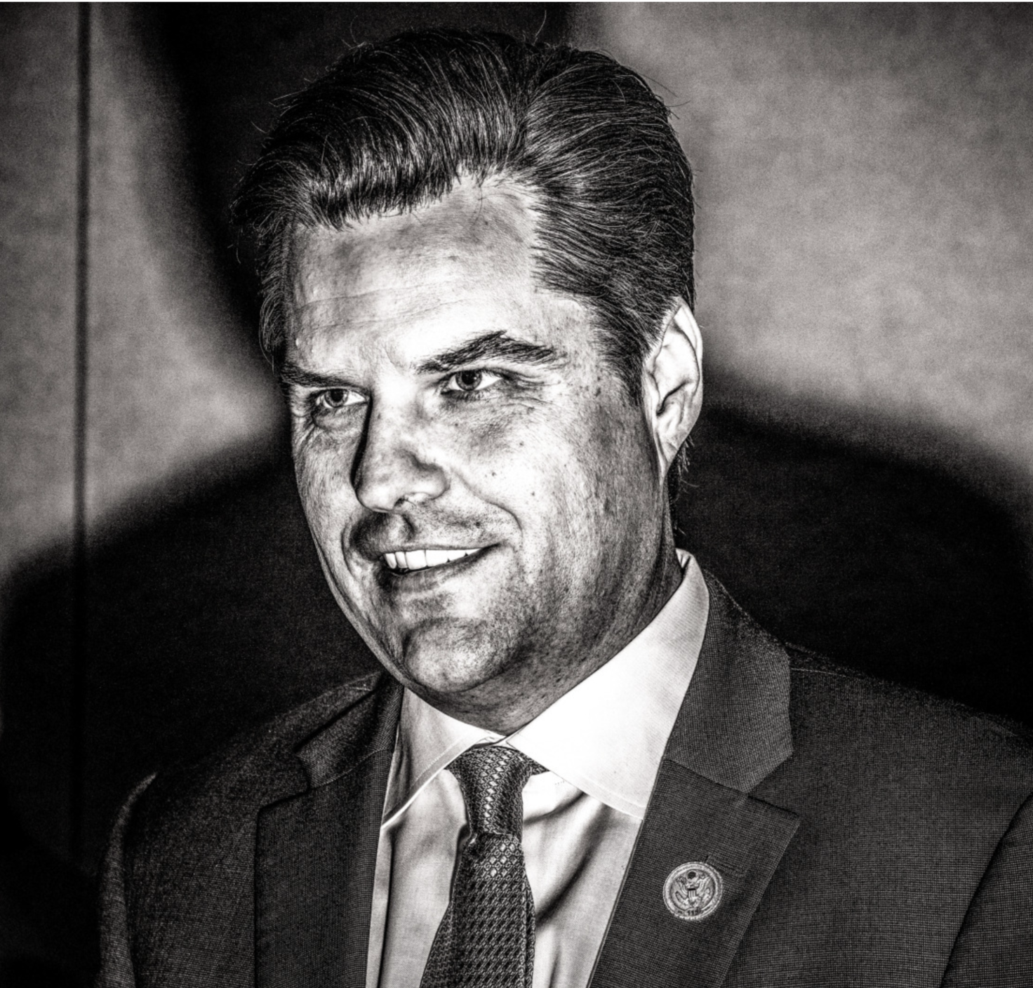 A very scary photo of the very scary Matt Gaetz.