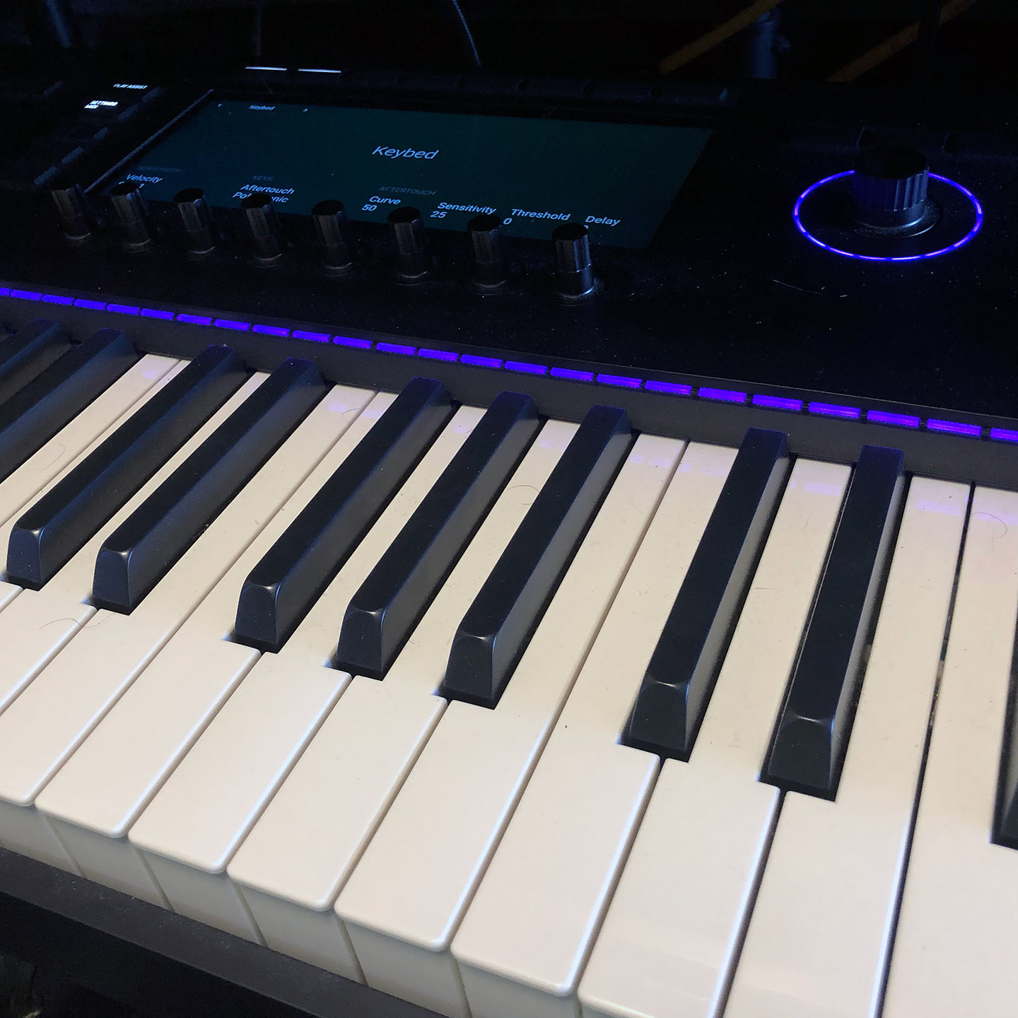 The Native Instruments S88 mk3 piano-length controller …