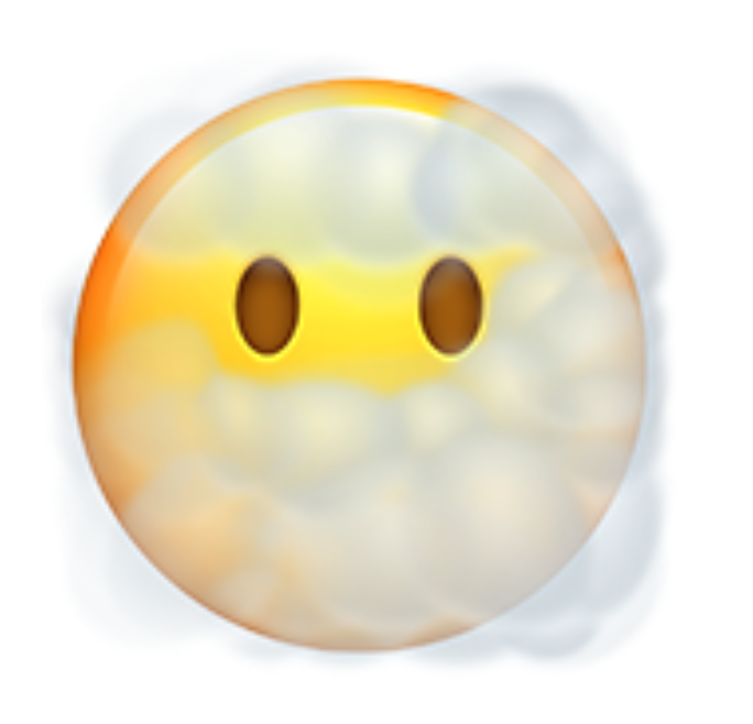 Um … it’s a “face in clouds” emoji.