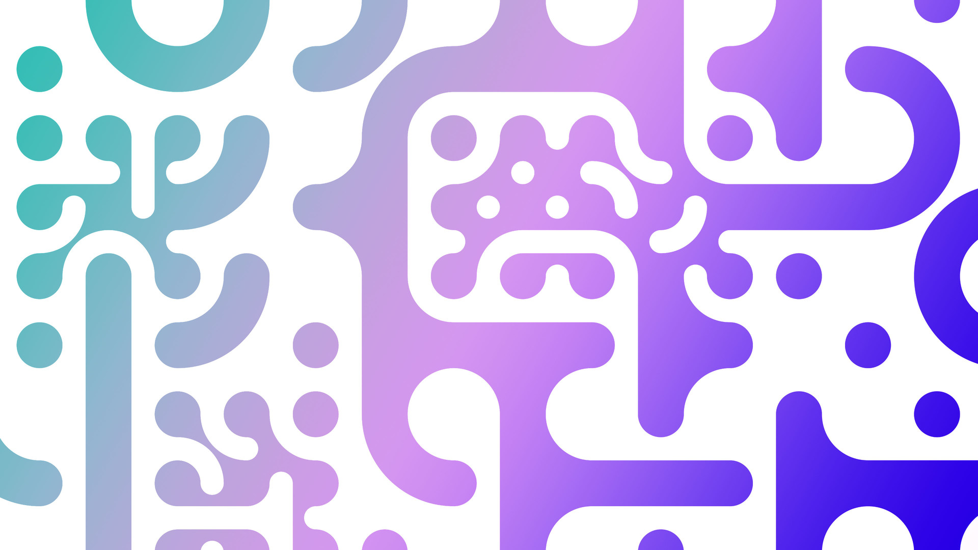 One of my first multi-scale Truchet patterns – very difficult to describe. 

They fit some of the descriptions of a fractal, but not in any way we’re used to. They contain a number of *very* basic patterns, at different scales, so they are self-referential, in a way.