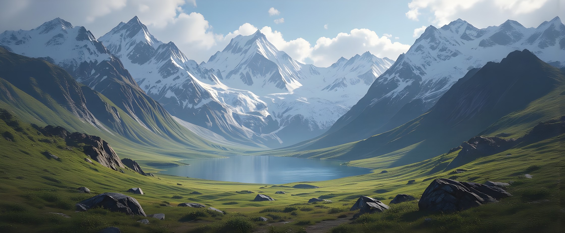 An image of a mountain range I generated with AI (sorry) … it doesn’t come close to what I saw in my dream.