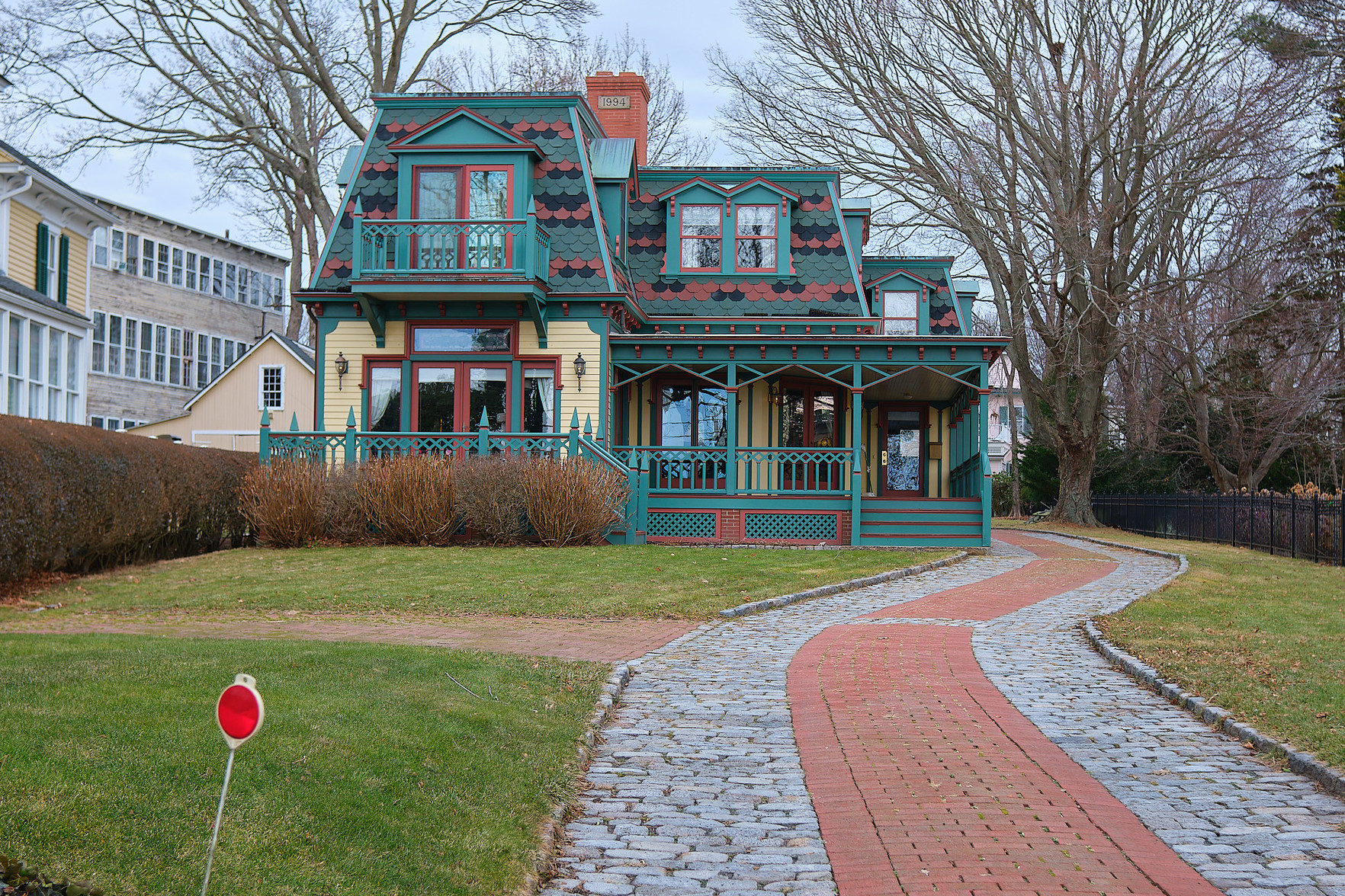 A whimsically painted Bristol residence.