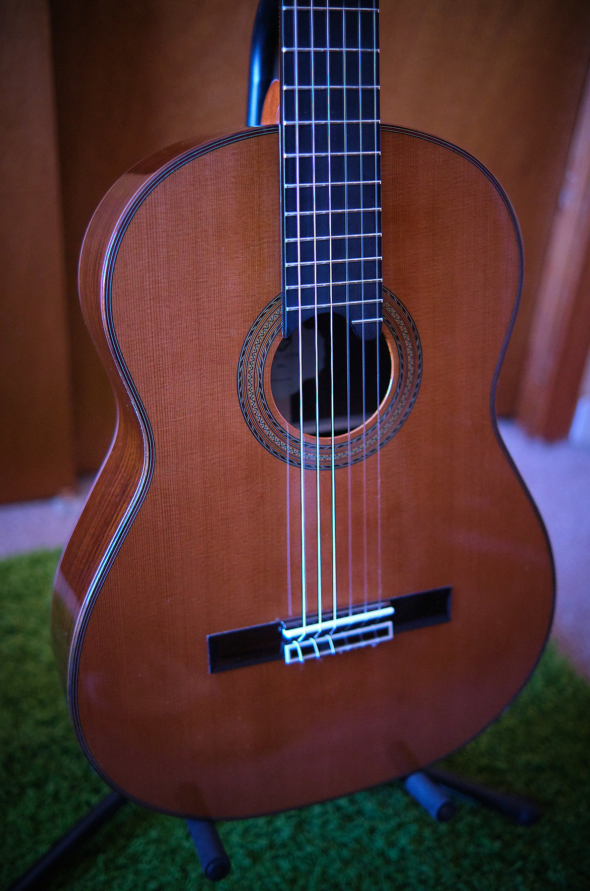 My Saers classical guitar … a tremendous value in craftsmanship and playability. 

https://www.saers-guitars.com

https://www.thisisclassicalguitar.com/saers-guitar-a90-review/
